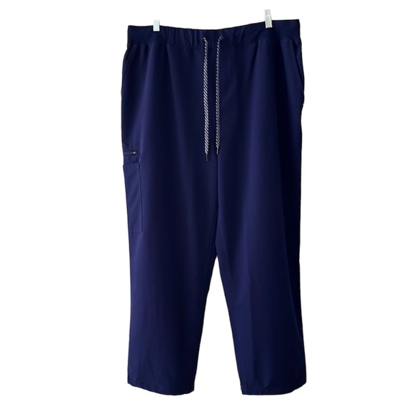 Jaanuu Men's Solution 6-Pocket Scrub Pants  in Navy‎ Blue Size 2X/XXL - Picture 2 of 14